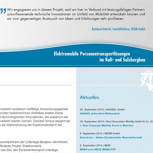 eMobil Untertage